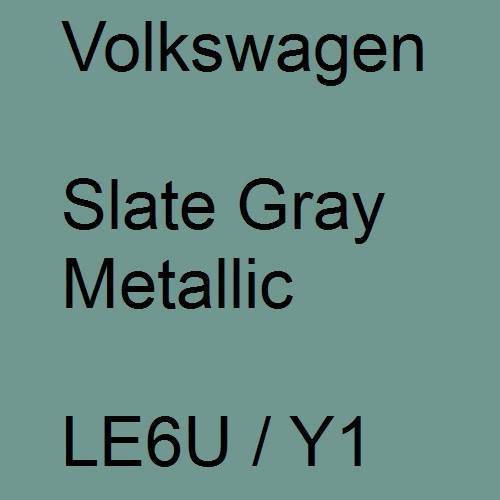 Volkswagen, Slate Gray Metallic, LE6U / Y1.